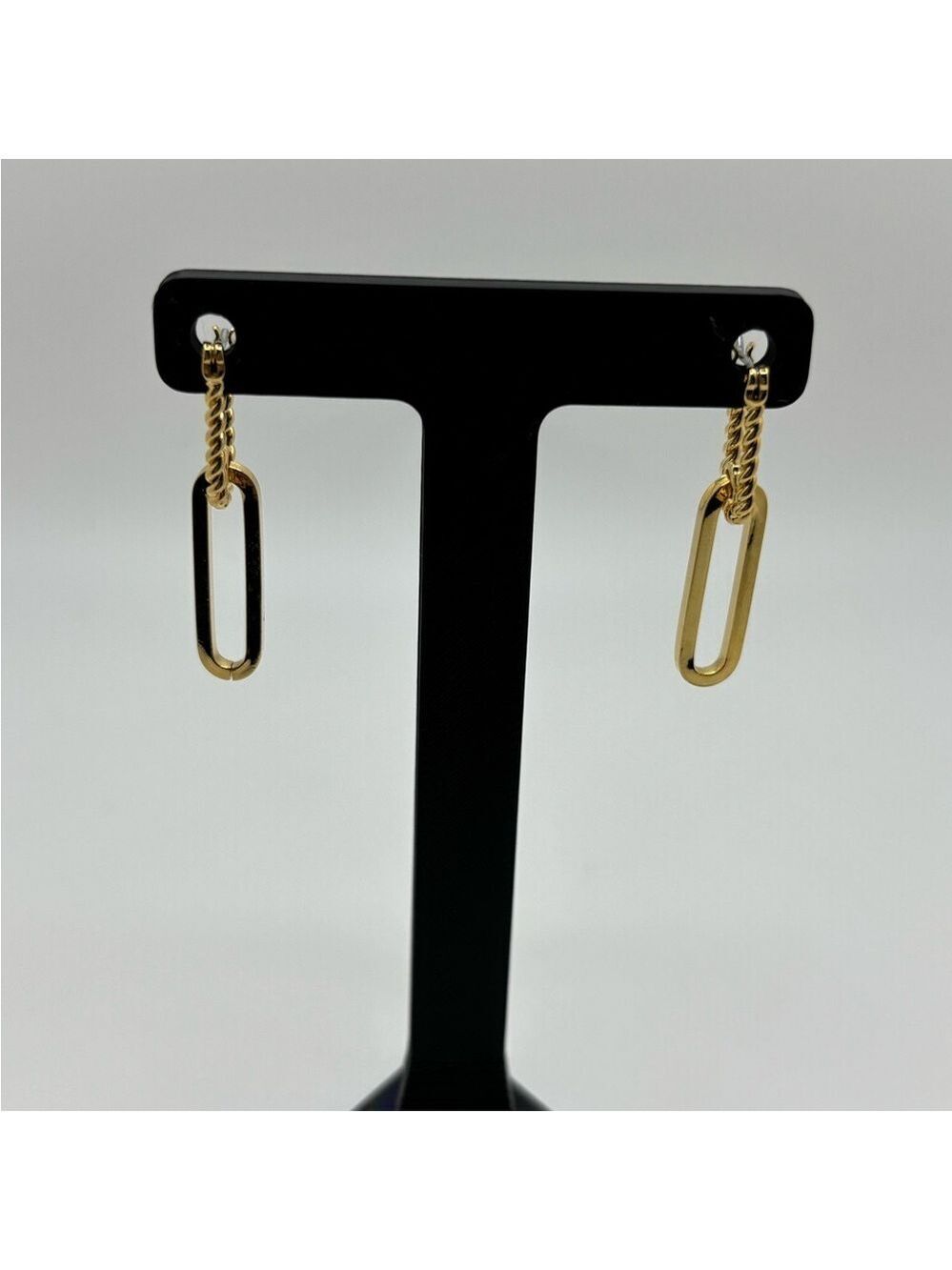 Gold Chain Link Earrings